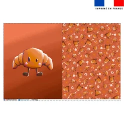 Coupon pour tote-bag motif amis ptit déj Croissant - Création Stillistic
