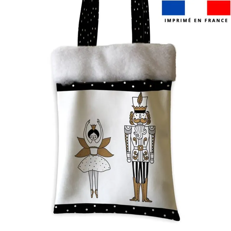 Coupon pour tote-bag motif casse-noisette + fausse fourrure