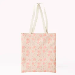 Coupon pour tote-bag motif floral rose - Création Cat&Colours