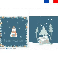 Coupon pour tote-bag motif ours polaire + fausse fourrure