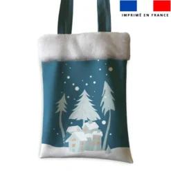 Coupon pour tote-bag motif ours polaire + fausse fourrure