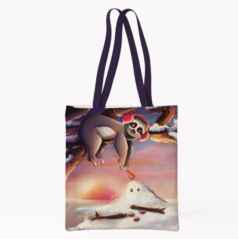 Coupon pour tote-bag motif paresseux d'hiver - Création Stillistic