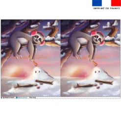 Coupon pour tote-bag motif paresseux d'hiver - Création Stillistic