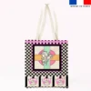 Coupon pour tote-bag motif rose - Création Lili Bambou Design