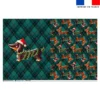Coupon pour tote-bag motif Teckel bonnet de Noël - Création Stillistic