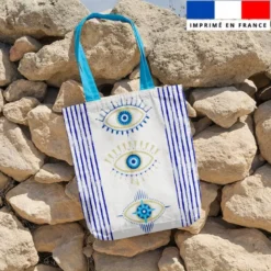 Coupon pour tote-bag motif tu me fais de l'œil bleu