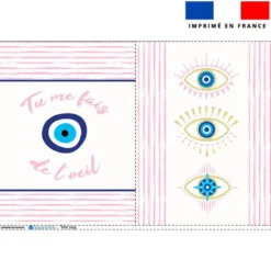 Coupon pour tote-bag motif tu me fais de l'oeil rose