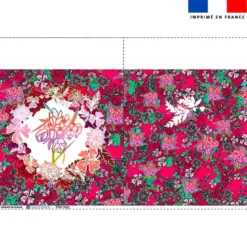 Coupon pour tote-bag rose motif bohème + fausse fourrure - Création Lili Bambou Design