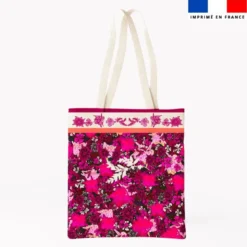Coupon pour tote-bag rose motif bohème - Création Lili Bambou Design