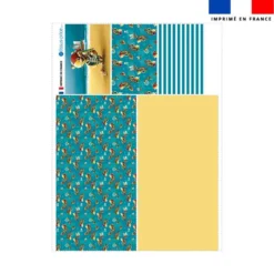 Coupon pour vide-poches motif lion pirate - Création Stillistic