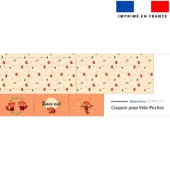 Coupon pour vide-poches motif panda roux