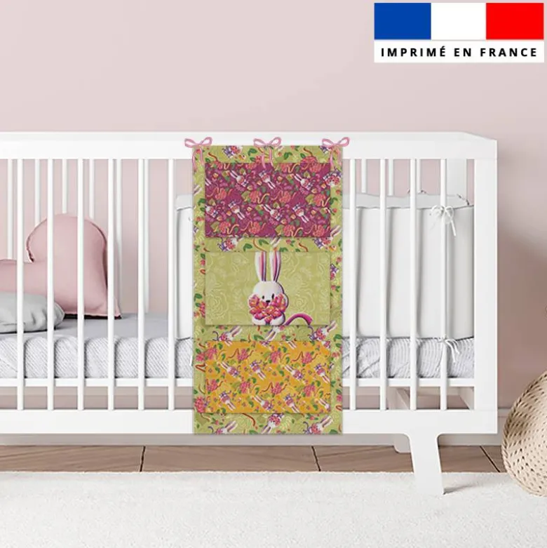 Coupon pour vide-poches motif lapin printanier - Création Stillistic