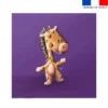 Coupon serviette de plage motif bébé girafe - Création Stillistic