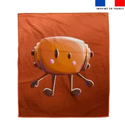 Coupon serviette de plage motif amis ptit déj Pain au chocolat - Création Stillistic