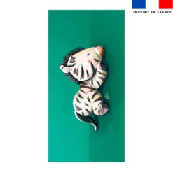 Coupon serviette de plage motif bébé zèbre - Création Stillistic