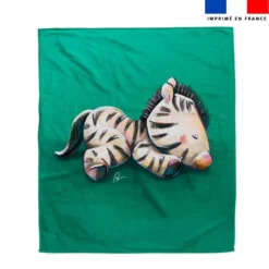 Coupon serviette de plage motif bébé zèbre - Création Stillistic