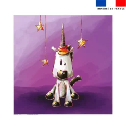 Coupon serviette de plage motif licorne - Création Stillistic