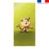 Coupon serviette de plage motif bébé singe - Création Stillistic