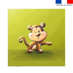Coupon serviette de plage motif bébé singe - Création Stillistic