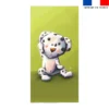 Coupon serviette de plage motif bébé dalmatien - Création Stillistic