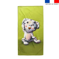 Coupon serviette de plage motif bébé dalmatien - Création Stillistic