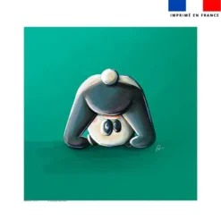 Coupon serviette de plage motif bébé panda - Création Stillistic