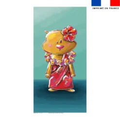 Coupon serviette de plage motif hamster - Création Stillistic