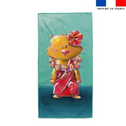 Coupon serviette de plage motif hamster - Création Stillistic