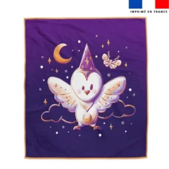 Coupon serviette de plage motif chouette magicienne - Création Stillistic
