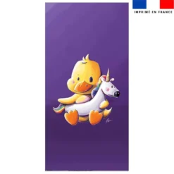 Coupon serviette de plage motif caneton - Création Stillistic