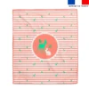 Coupon serviette de plage motif marinière forêt - Création Lili Bambou Design