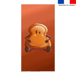 Coupon serviette de plage motif amis ptit déj Tartine - Création Stillistic