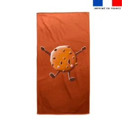 Coupon serviette de plage motif amis ptit déj Cookie - Création Stillistic