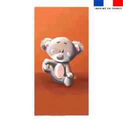 Coupon serviette de plage motif bébé koala - Création Stillistic