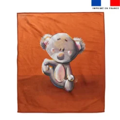 Coupon serviette de plage motif bébé koala - Création Stillistic