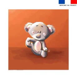 Coupon serviette de plage motif bébé koala - Création Stillistic
