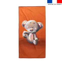 Coupon serviette de plage motif bébé koala - Création Stillistic