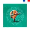 Coupon serviette de plage motif panda roux yoga danseur - Création Stillistic