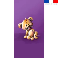 Coupon serviette de plage motif bébé hyène - Création Stillistic