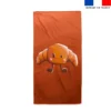 Coupon serviette de plage motif amis ptit déj Croissant - Création Stillistic