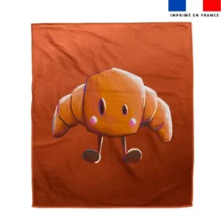 Coupon serviette de plage motif amis ptit déj Croissant - Création Stillistic