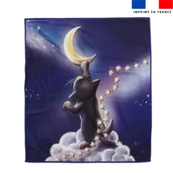Coupon serviette de plage motif chat Sirius - Création Stillistic