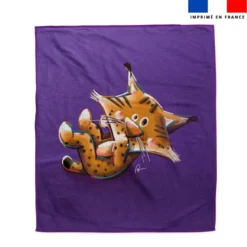 Coupon serviette de plage motif bébé lynx - Création Stillistic