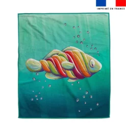 Coupon serviette de plage motif poisson sucre d'orge - Création Stillistic