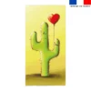 Coupon serviette de plage motif cactus - Création Stillistic