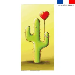 Coupon serviette de plage motif cactus - Création Stillistic