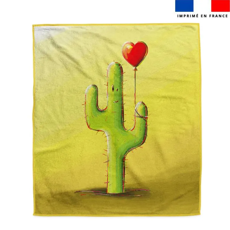 Coupon serviette de plage motif cactus - Création Stillistic