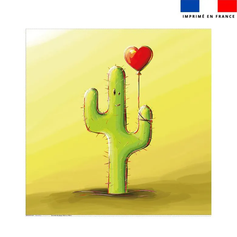 Coupon serviette de plage motif cactus - Création Stillistic