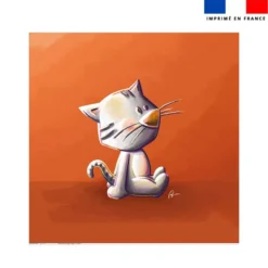 Coupon serviette de plage motif bébé chat - Création Stillistic