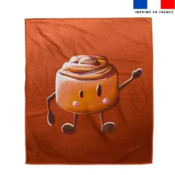 Coupon serviette de plage motif amis ptit déj Roulé à la cannelle - Création Stillistic